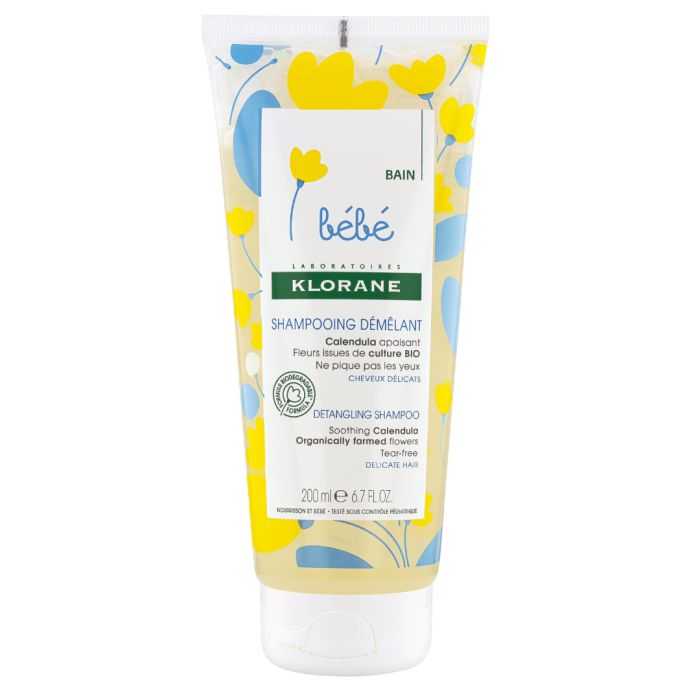 klorane klorane bebe shampoing demelant au calendula 200 ml visage corps cheveux