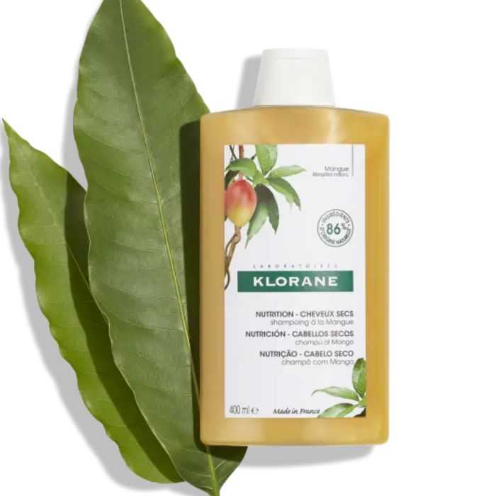 klorane klorane beurre de mangue shampooing traitant nutritif 400 ml shampooing cheveux secs et abimes