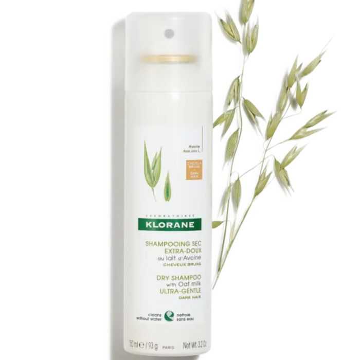 klorane klorane lait davoine shampooing sec extra doux spray cheveux bruns 150 ml shampoing sec