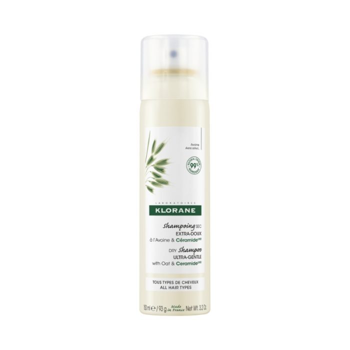 klorane klorane lait davoine shampooing sec extra doux spray tous types de cheveux 150 ml shampoing sec