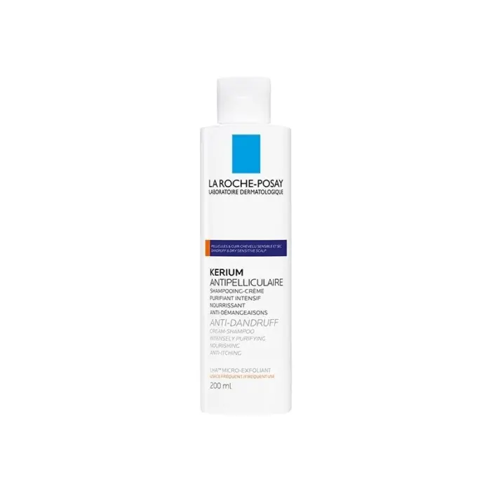 la roche posay kerium pellicules seches 200ml shampooing creme anti pelliculaire