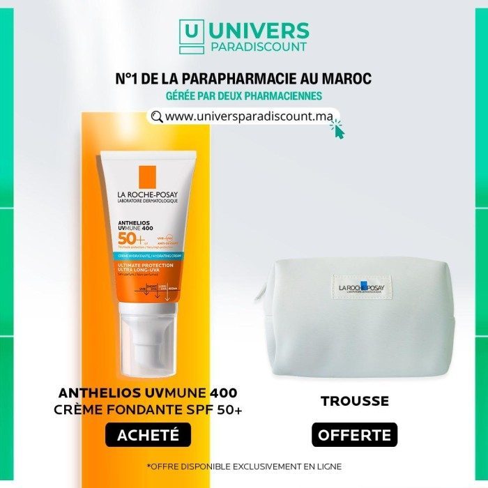 la roche posay la roche posay anthelios uvmune 400 creme hydratante spf 50 invisible 50 ml protection solaire visage