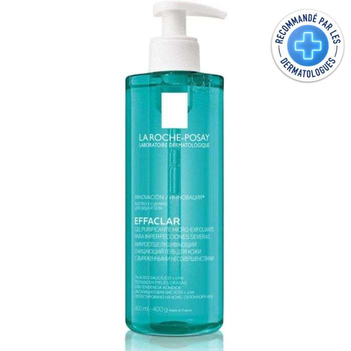 la roche posay la roche posay effaclar gel micro peeling purifiant 400 ml gommages visage