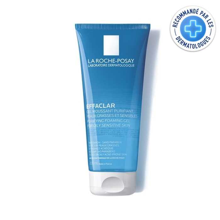la roche posay la roche posay effaclar gel moussant purifiant peaux grasse et sensibles 200 ml soins anti imperfections