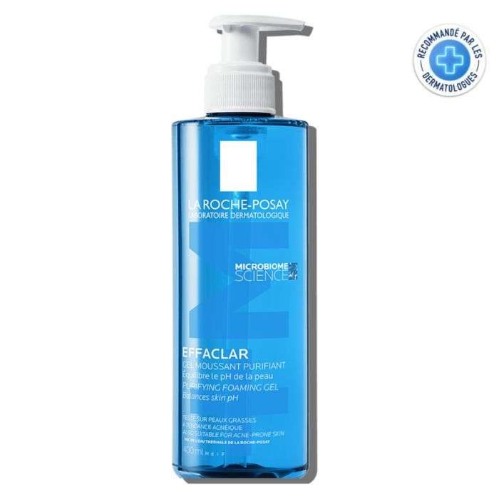 la roche posay la roche posay effaclar gel moussant purifiant peaux sensibles grasses 400 ml soins anti imperfections