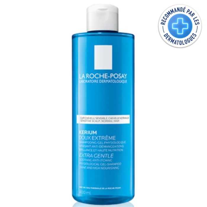 la roche posay la roche posay kerium doux extreme shampooing gel physiologique 400 ml shampoings
