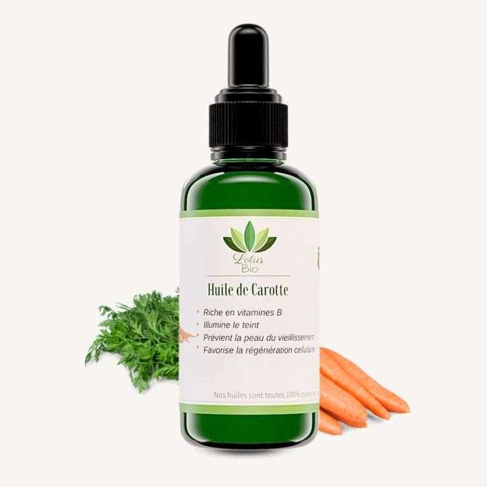 lotus bio huile de carotte 50 ml