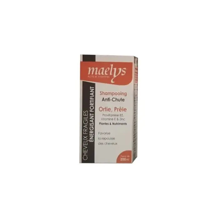 maelys shampooing anti chute cheveux fragiles energisant fortifiant 200ml