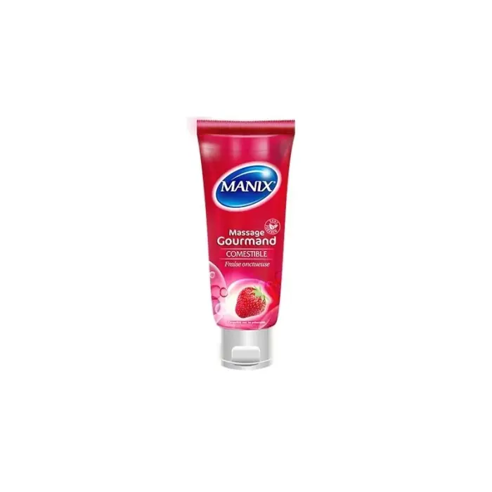 manix gel de massage gourmand fraise 200ml