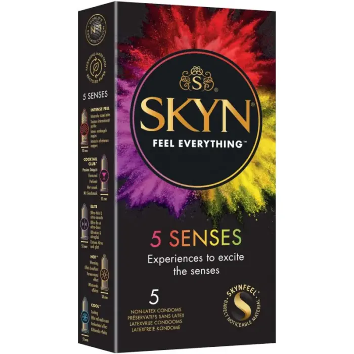 manix skyn 5 sens boite de 5 preservatifs