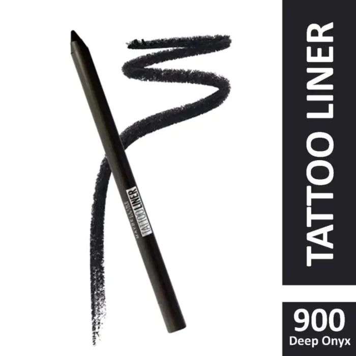 maybelline maybelline crayon tattoo liner 900 deep onyx yeux