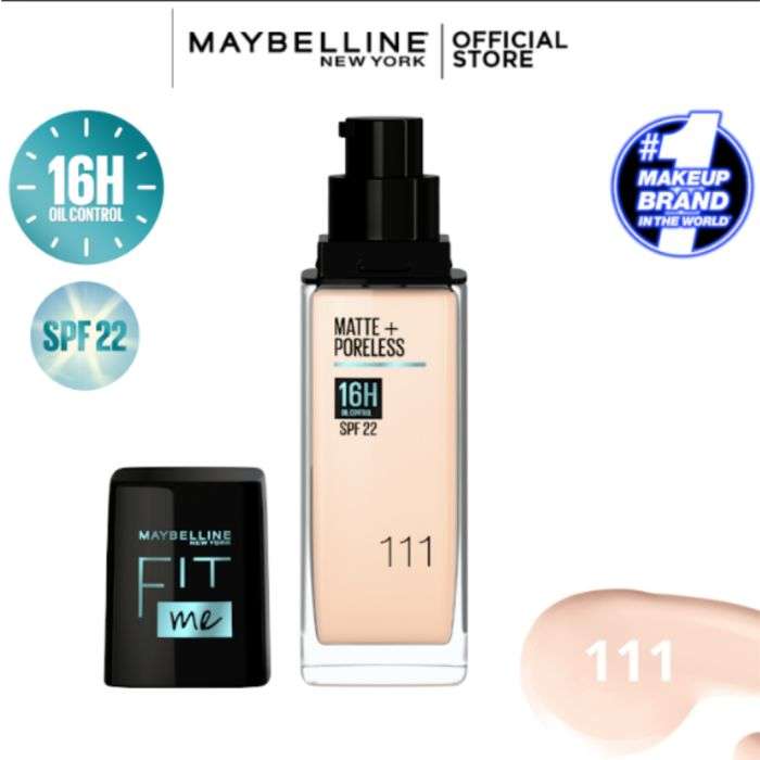 maybelline maybelline fit me matte poreless spf 22 fonds de teint