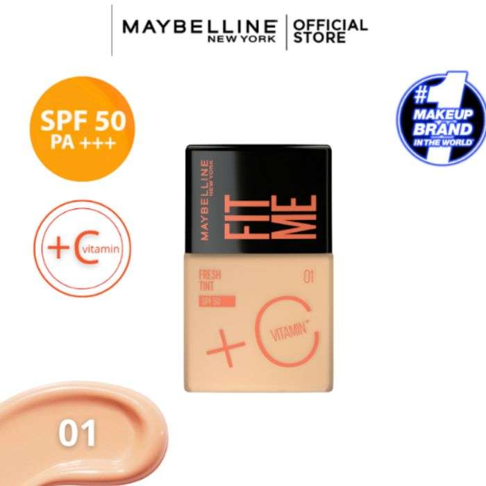 maybelline maybelline fond de teint fit me fresh spf 50 fonds de teint