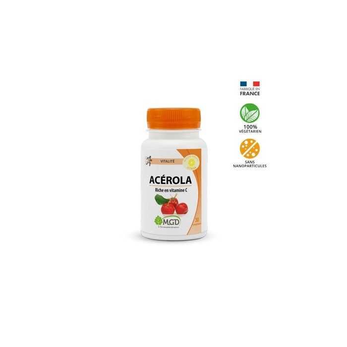 mgd nature mgd acerola 30 comprimes vitamine et forme