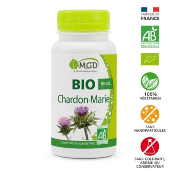 mgd nature mgd chardon marie bio 90 gelules complements alimentaires