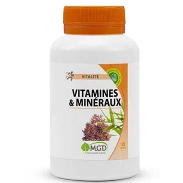 mgd nature vitamines et mineraux 120 gelules