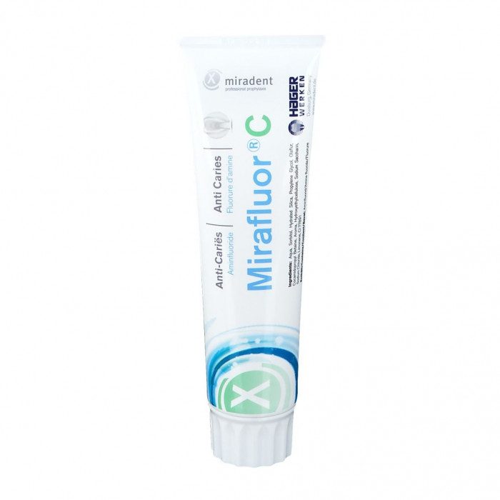 miradent miradent mirafluor c 100 ml anti carie dentifrices orthodontiques