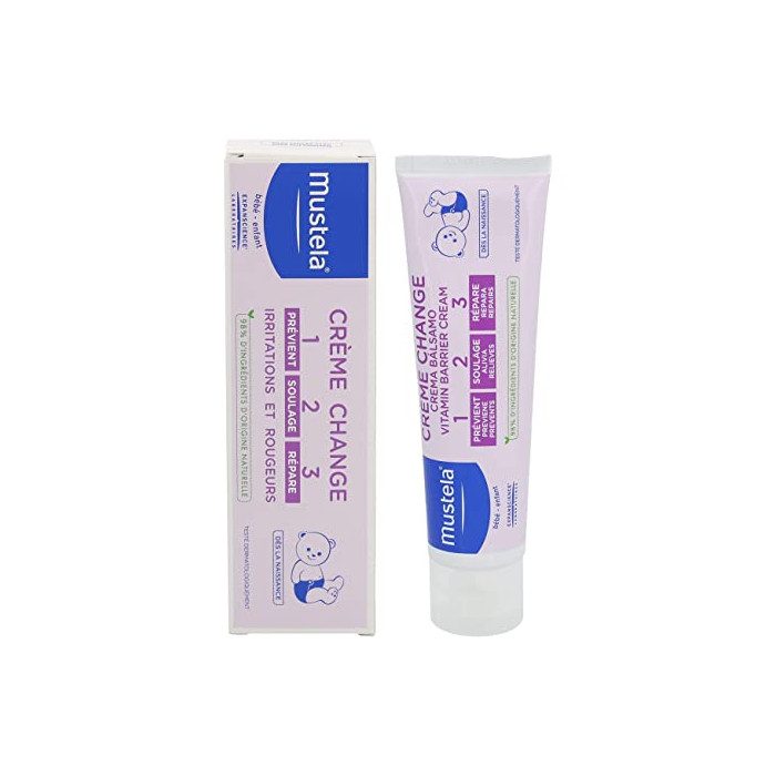 mustela mustela creme pour le change vitaminee 100ml previent les rougeurs soins visage et corps