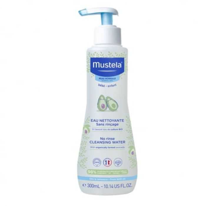 mustela mustela eau nettoyante sans rincage 300ml changes bebe
