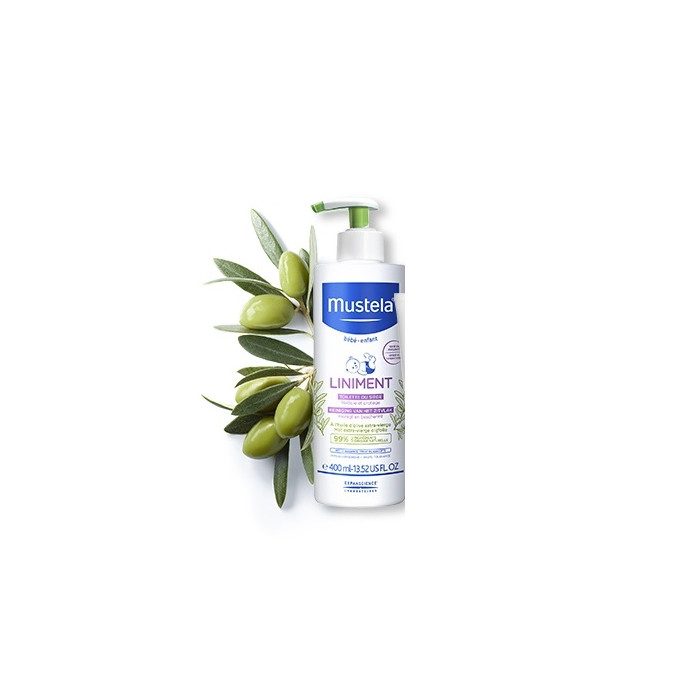 mustela mustela liniment pompe 400 ml nettoyants liniments et talcs