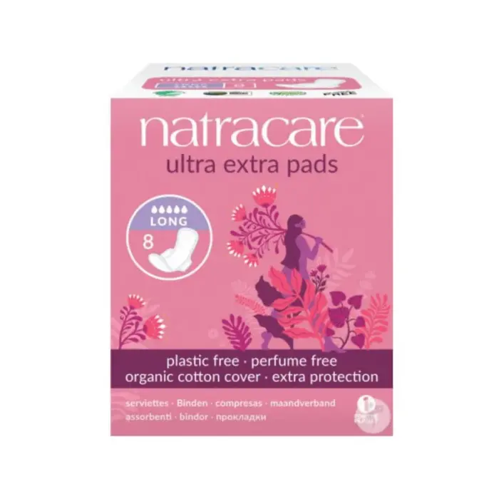 natracare serviette ultra extra long 8 u