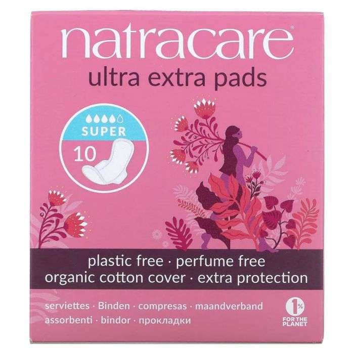 natracare ultra extra pads super 10 unites