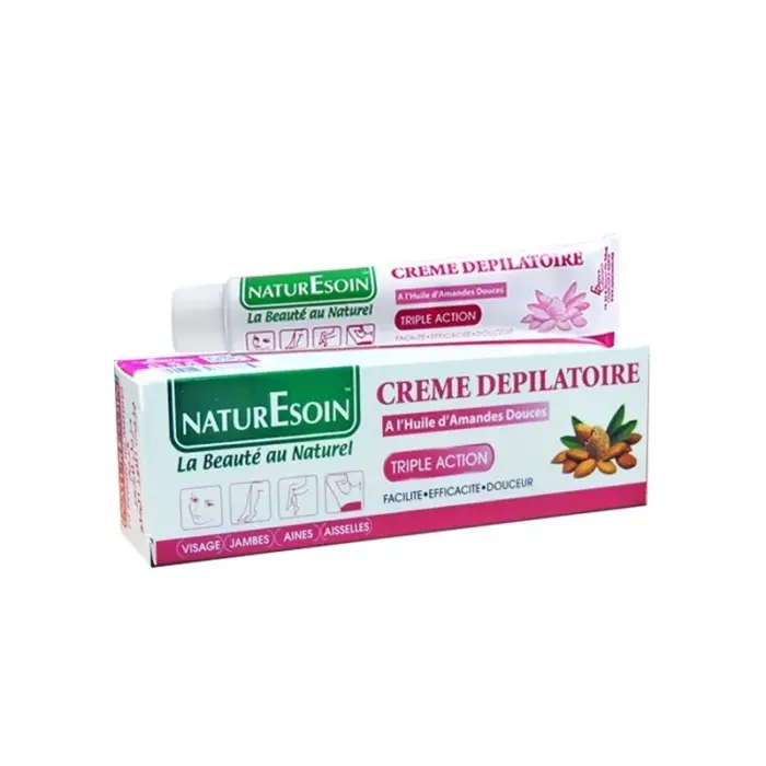 naturesoin creme depilatoire a lhuile damandes douces 50 ml