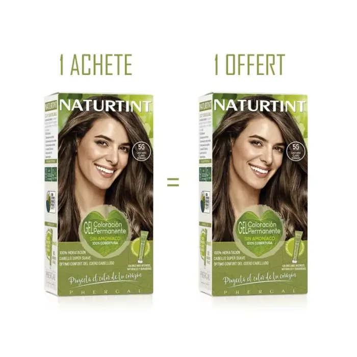 naturtint 5g chatain dore clair 165ml achete 1 offert