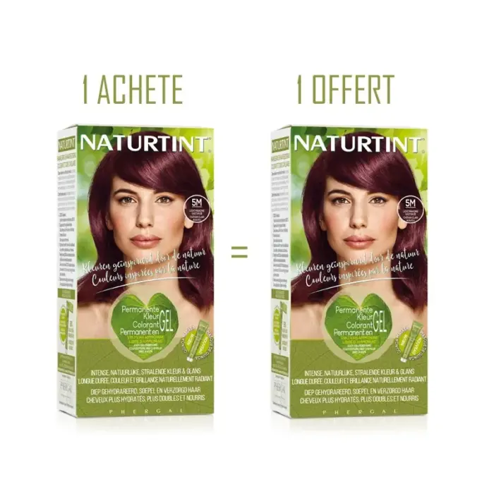 naturtint 5m chatain acajou clair 165ml achete 1 offert