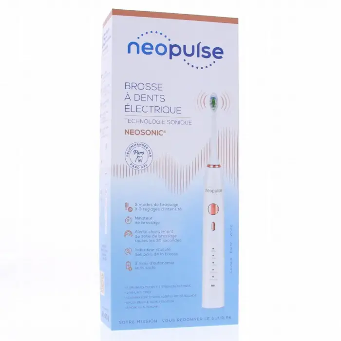 neopulse brosse a dents electrique neosonic blanche
