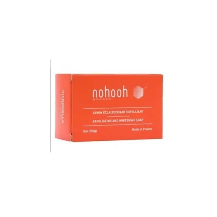 nohooh savon eclaircissante exfoliant citronnelle 200g