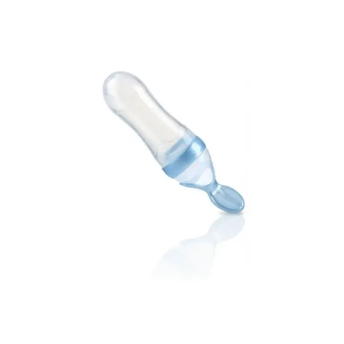 nuby biberon cuillere semi rigde 100 silicone pour repas liquide soupe campotte 3mois nv05001