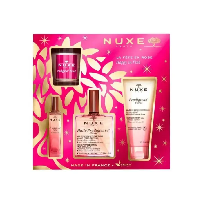 nuxe coffret la fete en rose