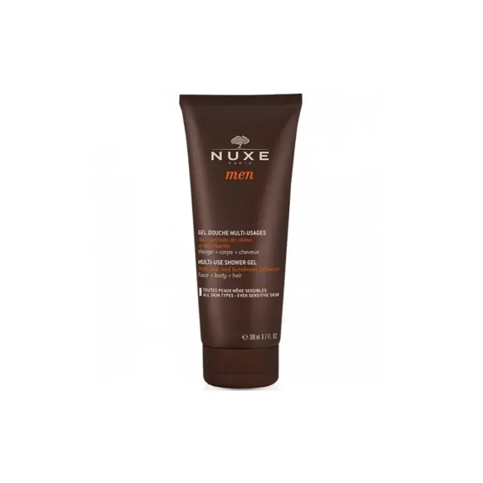 nuxe men gel douche 200ml visage corps cheveux