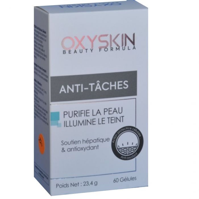 oxyskin oxyskin eclat anti taches 60 gelules complements alimentaires