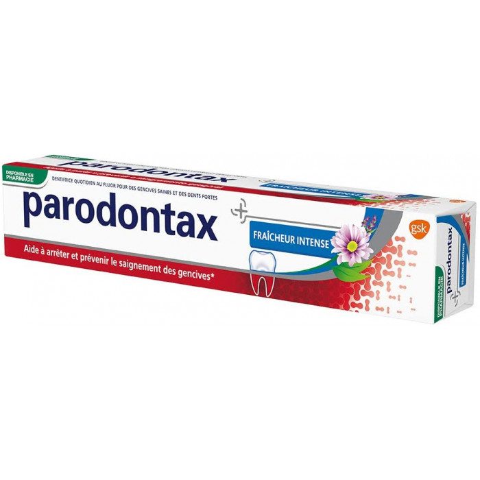paradontax parodontax fraicheur intense dentifrice 75 ml dentifrices gencives sensibles