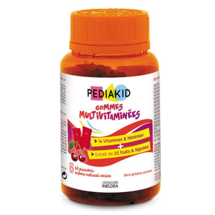 pediakid pediakid gommes multivitamines 60 oursons complements alimentaires enfants