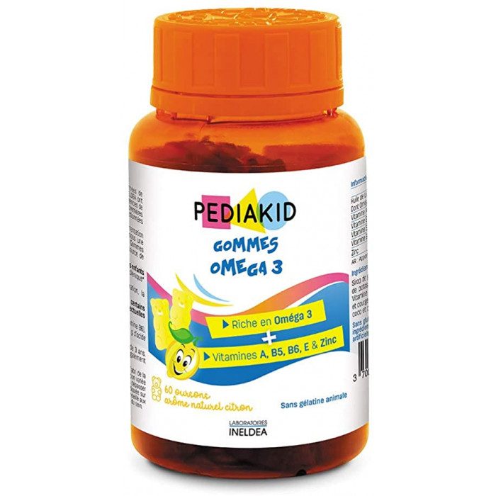 pediakid pediakid gommes omega 3 60 gommes complements alimentaires enfants