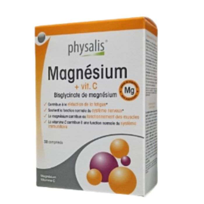 physalis physalis magnesium vitamine c 30 comprimes complements alimentaires