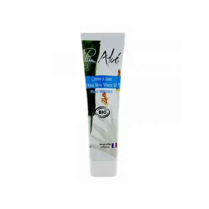 pur aloe creme a raser aloe vera natif 50 100 ml