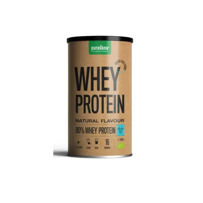 purasana whey proteine petit lait naturel 80 400g