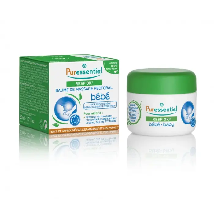 puressentiel baume de massage pectoral bebe resp ok 19 he 30ml