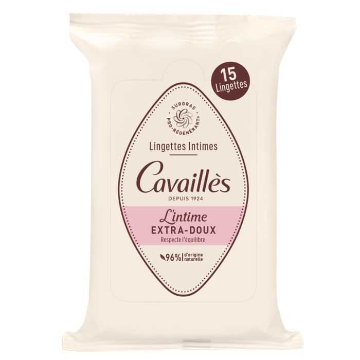 roge cavailles roge cavailles lingettes intime extra doux 15 unites lingettes intimes