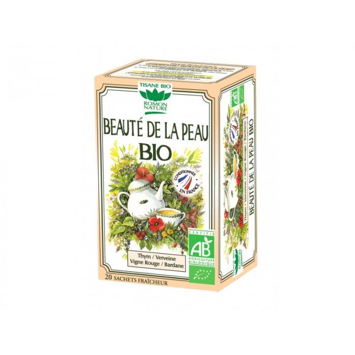 romon nature romon nature tisane beaute peau bio 20 sachets tisanes naturelles