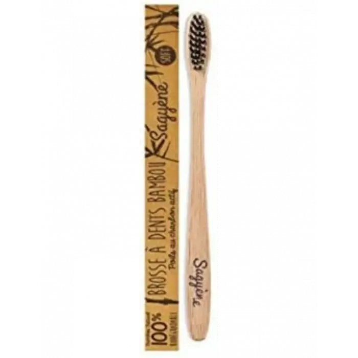 sagyene brosse a dents bambou aux poils de charbon actif