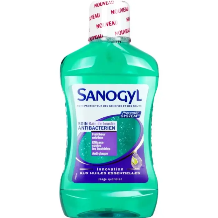 sanogyl bain de bouche antibacterien au huiles essentielles fl 500ml