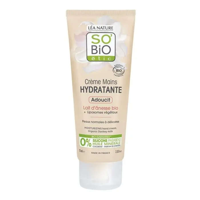 so bio creme mains au lait danesse 75 ml