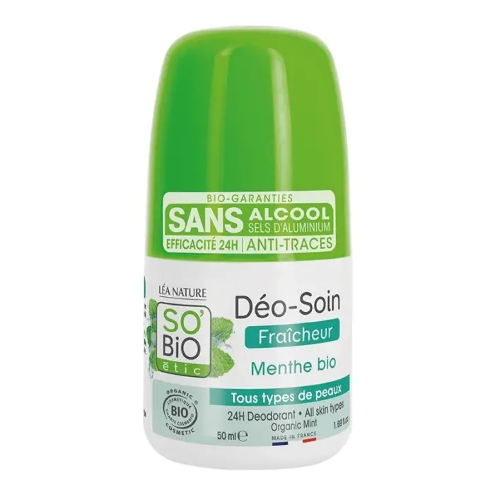 so bio deo soin fraicheur menthe 50ml