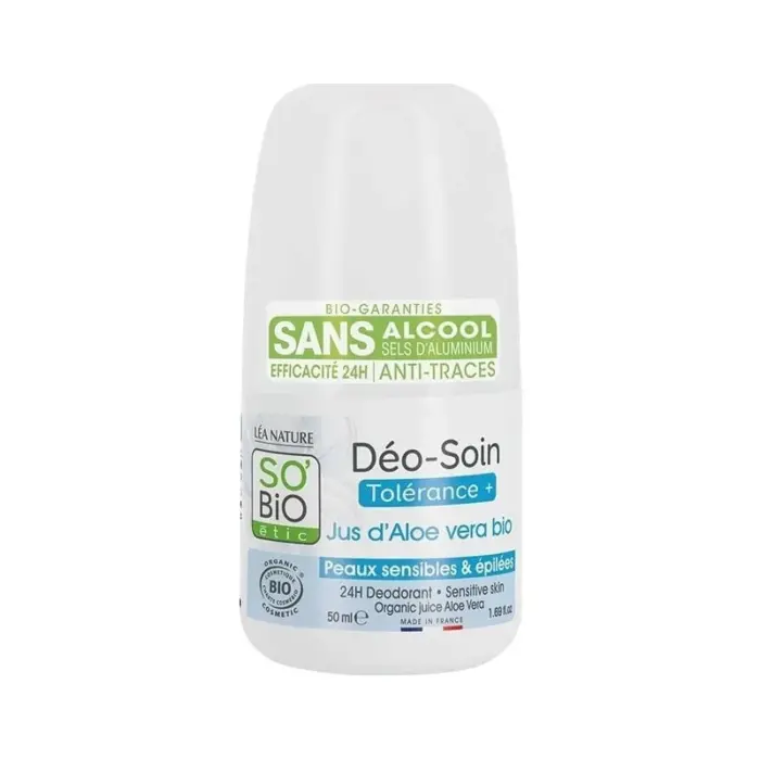 so bio deodorant tolerance aloe vera 50ml