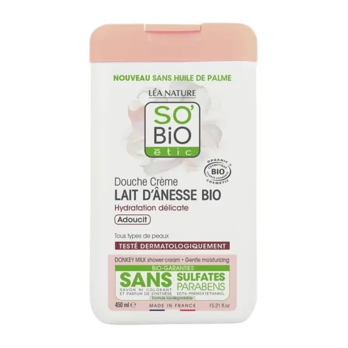 so bio douche creme douceur et soin au lait d anesse 300ml